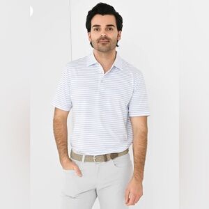 Peter Millar PVGC Palos Verdes Gold Club Stripped Golf Polo Shirt Men Size M